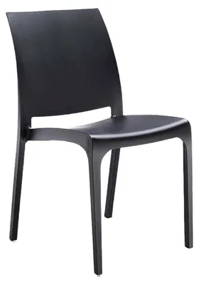 Produktbild von Gartenstuhl Tambora, Gartensitz, Outdoor-Stuhl, Outdoor-Sessel, Italy, 54x46 h80 cm, Schwarz