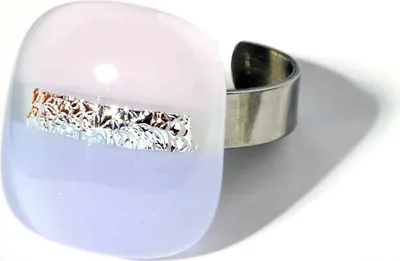 Produktbild von Ring mit Glasstein Fresh Opal lila