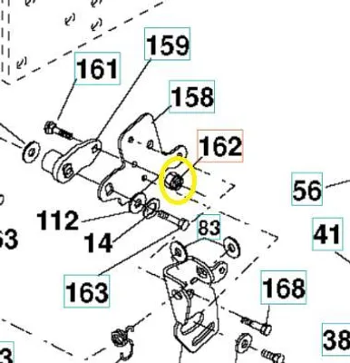 Produktbild von Mutter LTH130 Husqvarna 873680400