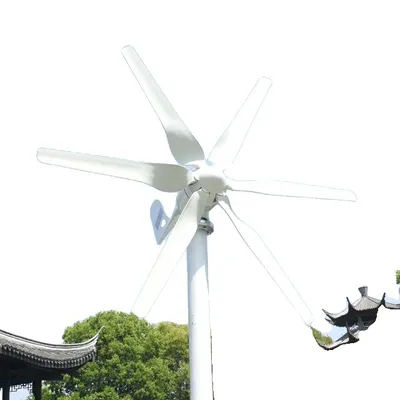 Immagine prodotto di Turbina eolica, bassa velocità di avviamento, corpo in alluminio resistente, 48V, con controller MPPT-b, 3000W 6 pale-f
