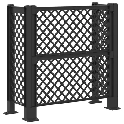 Produktbild von vidaXL Mülltonnengitter Anthrazit 123 x 47 x 114 cm PP