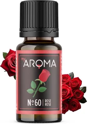 Produktbild von myAROMA Flavour Drops – Rose 10ml, Zuckerfrei, Kalorienfrei & Vegan, Natürliches Aroma ohne Künstliche Farbstoffe
