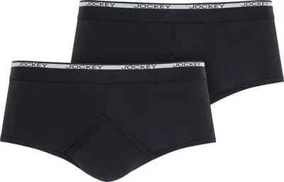 Produktbild von Jockey Herren Slips, 2er Pack - Modern Classic Y-Front Brief, Baumwolle, einfarbig Schwarz S