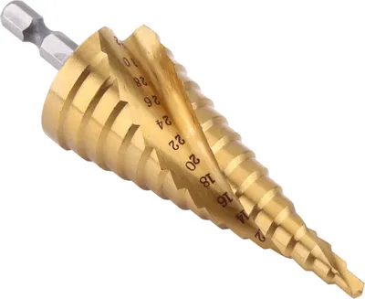 Obrázok produktu pre Krokový vrták, vrták na diery, kužeľový vrták, krokový vrták HSS, fréza na diery