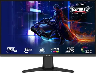 A computer monitor displaying a gaming advertisement.