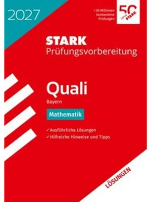 Immagine prodotto di STARK Lösungen zu Mathematik 9. Klasse - Quali Mittelschule 2027 Bayern - Prüfungsvorbereitung