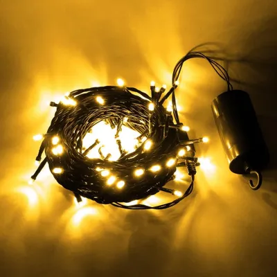 Obrázek produktu pro Bateriové osvětlení DECOLED LED, teplá bílá, 10,2 m, IP44