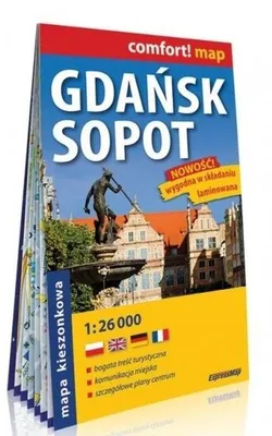 Produktbild von Gdańsk Sopot kieszonkowy laminowany plan miasta 1:26000