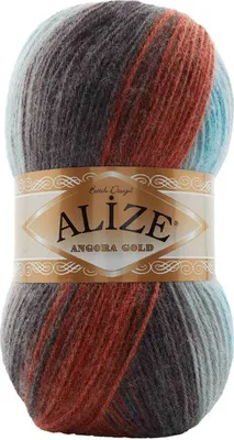 Produktbild von Alize Angora Gold Batik 100g Farbverlaufsgarn 20% Wolle Winterwolle Häkelgarn