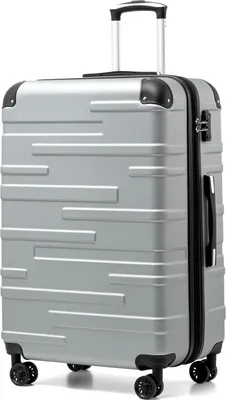 Immagine prodotto di COOLIFE trolley rigido materiale ABS chiusura TSA 4 ruote argento