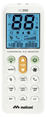 Produktbild von Meliconi AC200 Fernbedienung Klimaanlage Drucktasten