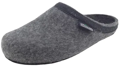 Produktbild von Stegmann 127 Uni Wollfilz-Pantoffeln Grau (Grey), 127-8804 - Gr. 44