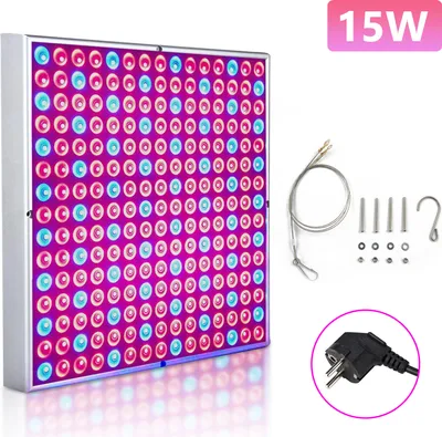 Image de Lampe pour plantes Hengda spectre complet 225 LEDs 15W lumière pour plantes d'intérieur lampe de croissance lampe de culture