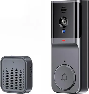 Zdjęcie produktu dla Avizar, domofon WLAN XRing IP65 z czujnikiem ruchu i noktowizorem, czarny