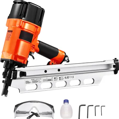 Produktbild von SucceBuy-Rahmennagler – 50 bis 90 mm, 21-Grad-Rundkopf, professionelle pneumatische Spannvorrichtung für Boden- und Terrassenböden bei 80–120 PSI