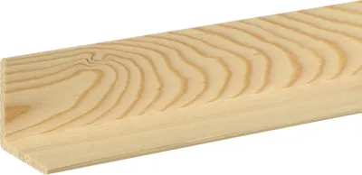 Produktbild von Winkelleiste 200 cm 45 x 45 mm Lärche