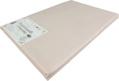 Image de Drap de lit, coton classique, sans élastique, 160 x 200 cm, beige clair