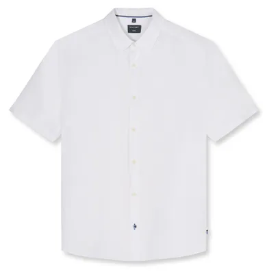 Produktbild von OLYMP Casual regular fit overhemd, korte mouw, structuur, wit