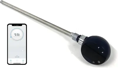 Productafbeelding van Verwarmingselement - Handdoekverwarmer - Badkamer Comfort - Wifi Bediening - 40 cm - Zwart