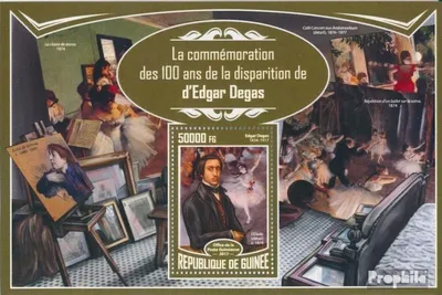 Produktbild von Briefmarken Guinea 2017 Mi Block 2784 (kompl. Ausgabe) postfrisch Edgar Degas