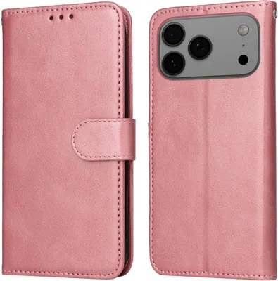 Produktbild von Mobigear Wallet iPhone 17 Pro Max Hülle Klapphülle Geldbörse - Roségold