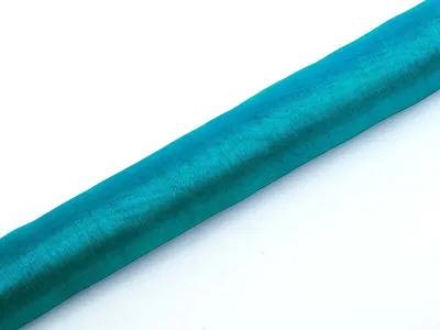 Produktbild von Organza Stoff Julie türkis 9m x 36cm