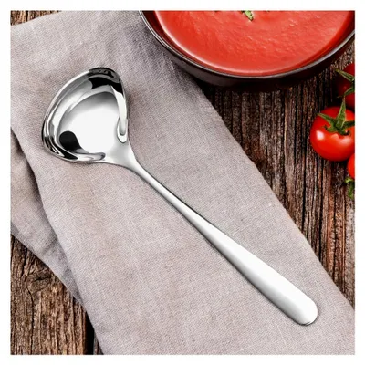 Produktbild von Saucenlöffel aus Edelstahl, kleiner Schöpflöffel für Soßen, Dressings und Dips, vielseitiger Servierlöffel, spülmaschinengeeignet