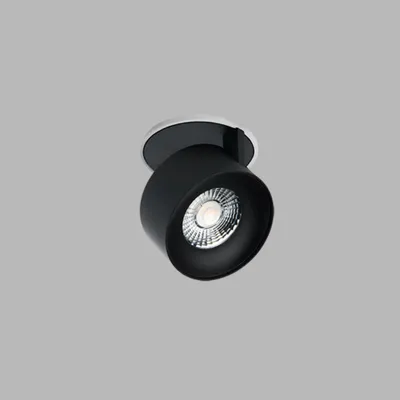 Obrázok produktu pre Stmievateľné vstavané LED svietidlo KLIP s možnosťou otáčania, Variant: 11 W, biela základňa, čierny reflektor, TRIAC