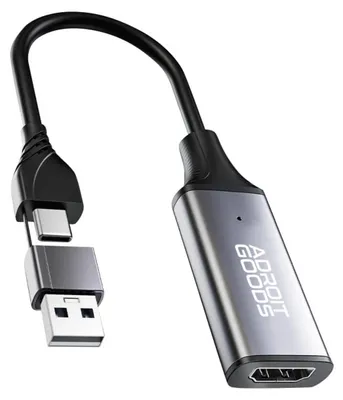 Zdjęcie produktu dla Karta przechwytująca AdroitGoods HD - HDMI na USB-A / USB-A - Przechwytywanie wideo - Cam link - Video grabber - Streaming
