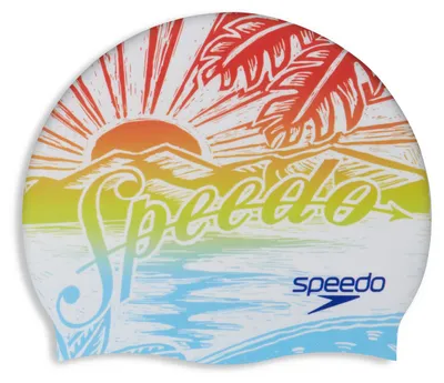 Image de Bonnet de bain Speedo Printed Blanc Blanc One Size