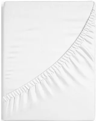 Image de Drap-housse 100% Coton (160x210 cm, blanc)