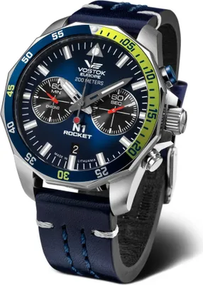 Zdjęcie produktu dla Zegarek męski VOSTOK EUROPE 6S21-225A708 granatowy sportowy wodoszczelne