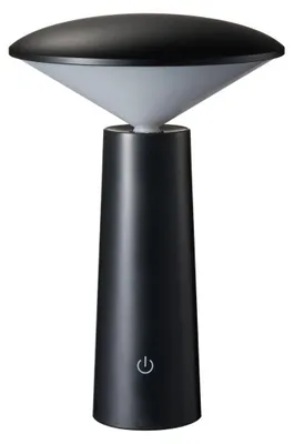 Zdjęcie produktu dla Lampa stołowa Paulmann Adorable Shine, biały klosz, włącznik, 150 lm, 1,5 W, czarna