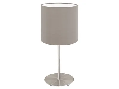 Imagen del producto de Lámpara de techo moderna Eglo, modelo PASTERI, con estructura de níquel mate, casquillo E27 y potencia máxima de 1X60W