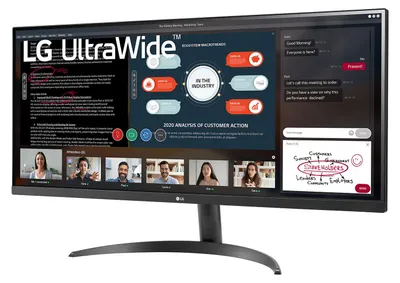 Produktbild von LG 34WP500-B, 86,4 cm (34"), 2560 x 1080 Pixel, UltraWide Full HD, LED, 5 ms, Schwarz