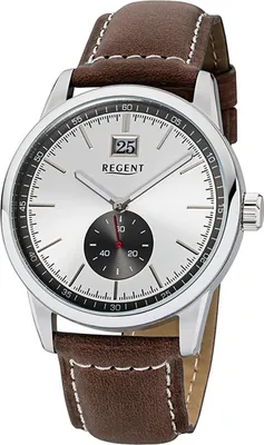 Immagine prodotto di Orologio da uomo Regent in pelle con bracciale al quarzo marrone scuro D2URUM1606