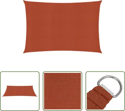 Produktbild von The Living Store Sonnensegel 160 g/m² Terrakottarot 3x5 m HDPE