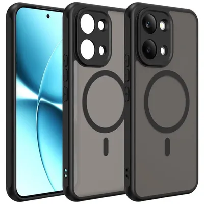 Immagine prodotto di Custodia magnetica per Xiaomi Poco X8 Pro Max: custodia Magsafe, resistente agli urti, con telaio in TPU e potente anello magnetico, nera
