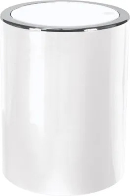 Produktbild von Famanu Kosmetikeimer mit Schwingdeckel - Weiß, 5 Liter
