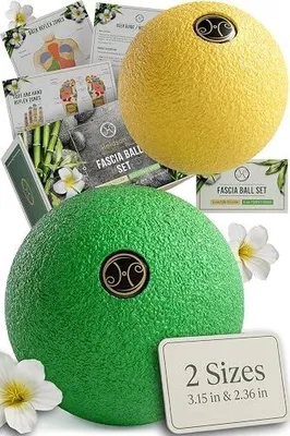 Zdjęcie produktu dla Piłki do masażu powięzi zestaw 2 szt. 6CM 8CM relaksacyjne dla całego ciała