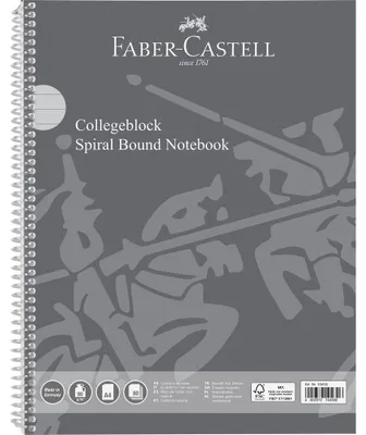 Obrázok produktu pre FABER-CASTELL 400129368 FABER-CASTELL Collegeblock liniert DIN A4 Außenrand