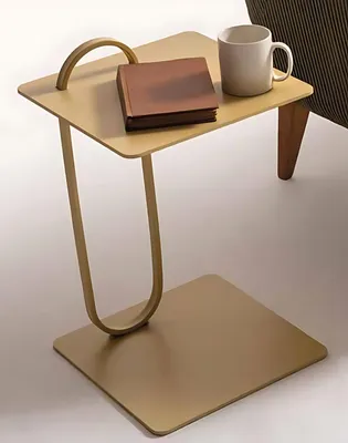 Produktbild von Zwei Beistelltische aus Edelstahl mit edler Tischplatte Satztisch