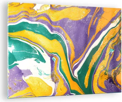 Produktbild von Bilder auf glas - Abstraktion modern - 70x50cm - Glasbilder - Wandbilder - Kunstdruck - zum Aufhängen bereit - Wanddekoration aus Glas - Glas Bilder - Wandbild auf Glas - Einteilig - GAA70x50-3961