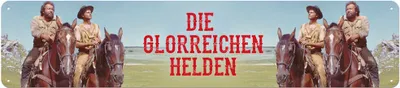 Produktbild von Blechwaren Fabrik Braunschweig Bud Spencer & Terence Hill Die Glorreichen Helden Blech-schild 46x10 Cm Mehrfarbig  Mehrfarbig One Size
