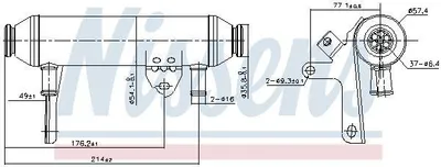 Produktbild von NISSENS Kühler, Abgasrückführung 989292
