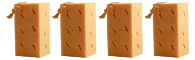 Produktbild von 4 Stück Autowaschschwämme für die gründliche Autoreinigung, saugfähiger Schwammblock 21x11x9cm