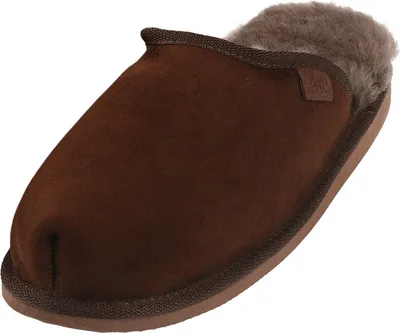 Produktbild von Extra dicke Lammfell Pantoffeln für Herren