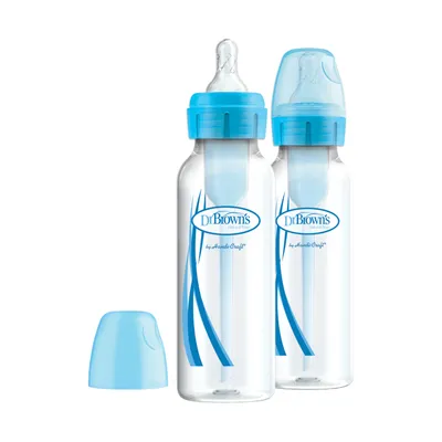 Produktbild von Dr. Brown's Options+ Anti-Kolik Standardhalsflasche 250 ml Blau 2St.