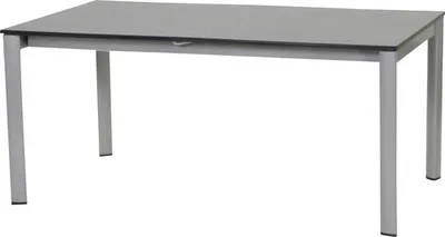 Produktbild von Gartentisch Sieger Vivodur ausziehbar 3980-50 165 x 95 cm Gestell aus Aluminium in graphit, Gartentischplatte aus vivodu