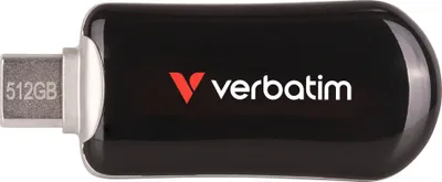 Produktbild von Verbatim Plectra Black 512GB USB-C Flash Drive 30227